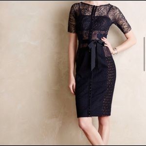 Byron Lars Navy Blue Carissima Sheath Dress